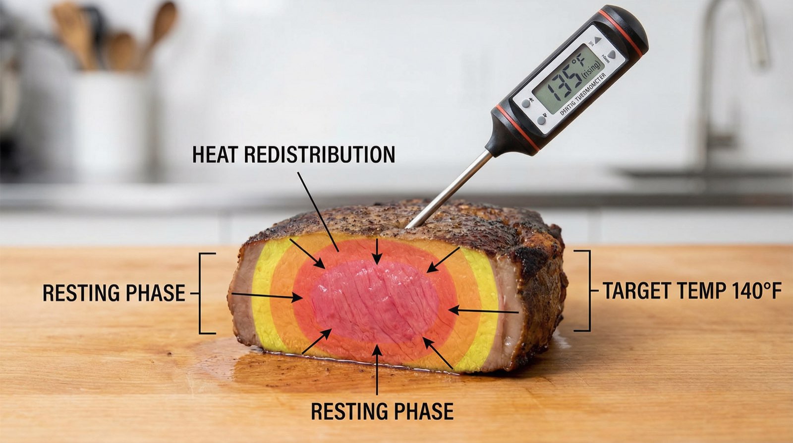Carryover Cooking Temperature Chart: The Science of Resting Meat