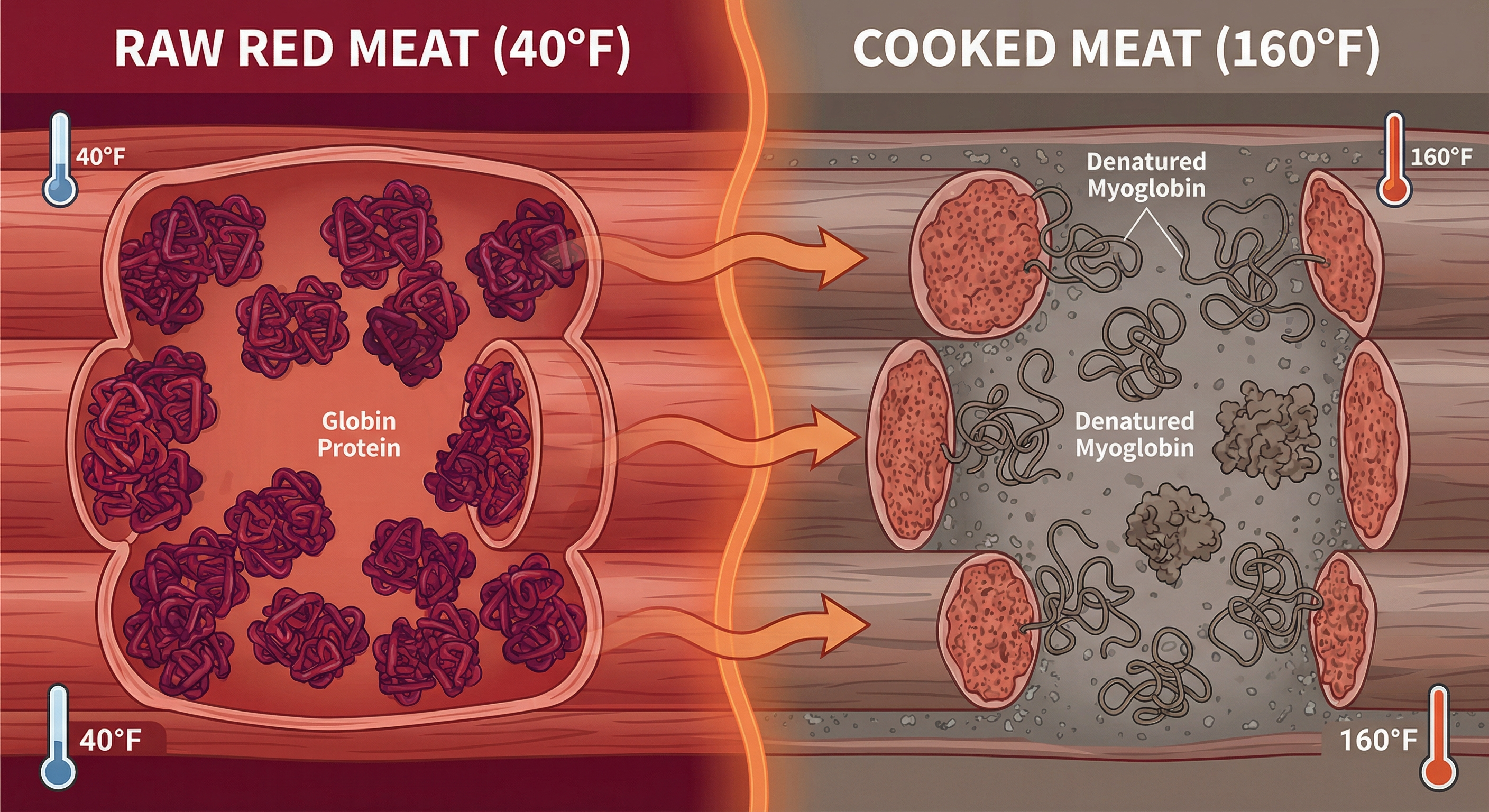Why Does Meat Change Color When Cooked? The Myoglobin Temperature Science